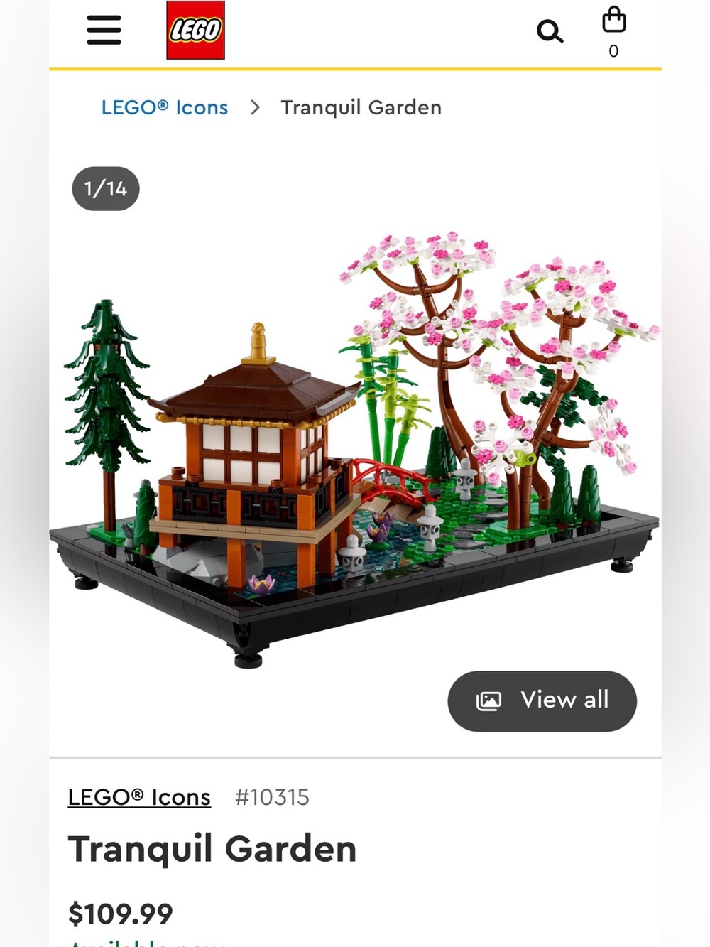 Lego Tranquil Garden 🪴
